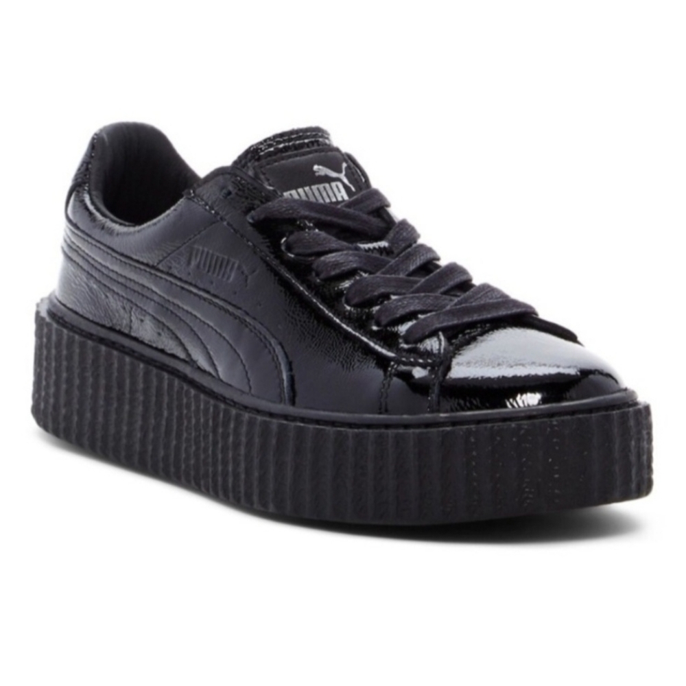 Puma Patent Leather Sneakers in Black